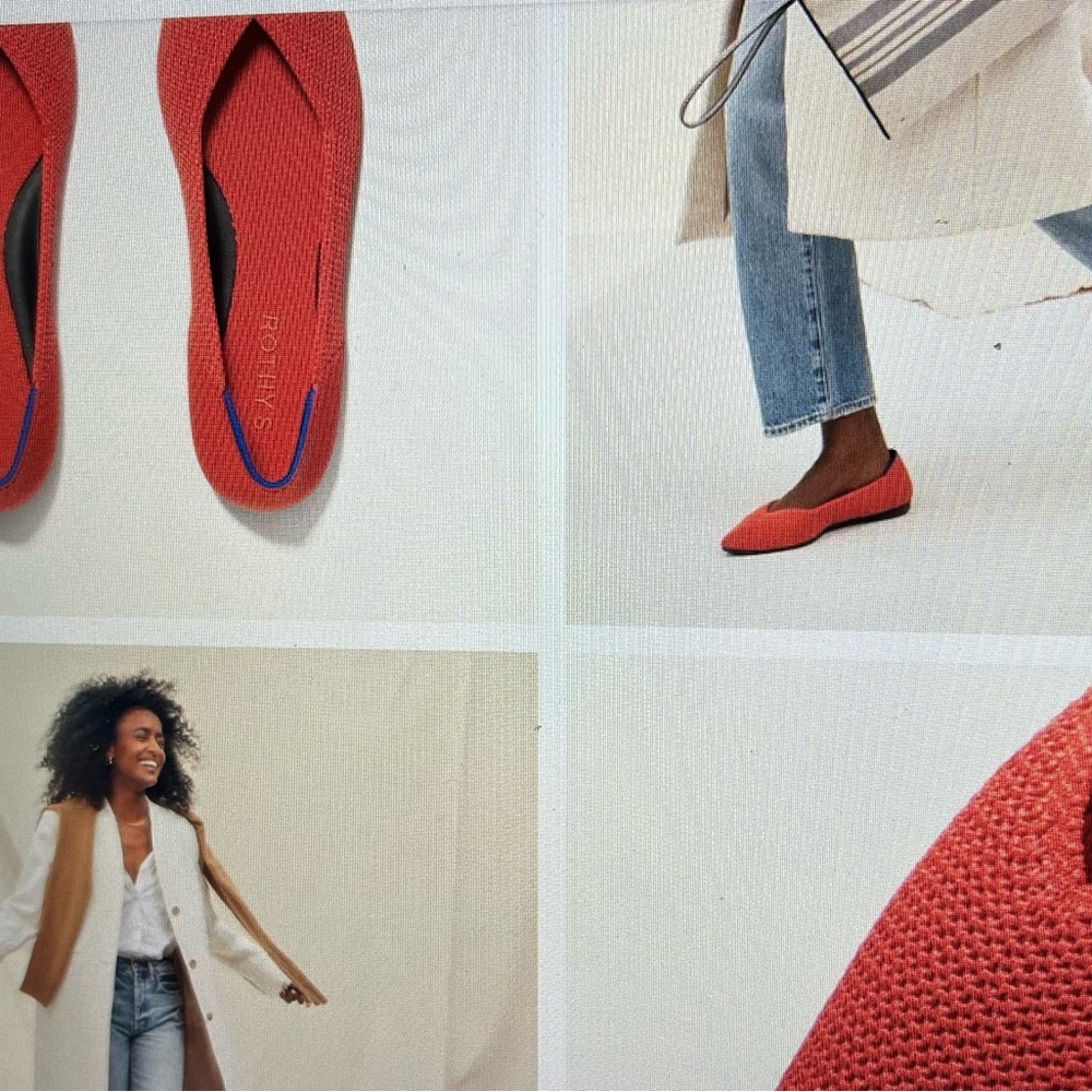 Rothy’s The Point in red. Size 9